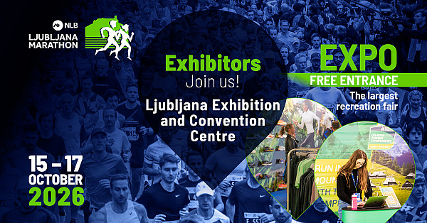 Your brand. 25,000 visitors. 3 days. One chance. EXPO NLB Ljubljana Marathon.