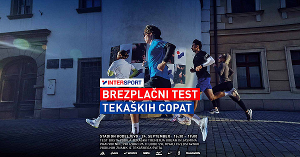 Vabljeni na INTERSPORT brezplačni test tekaških copat