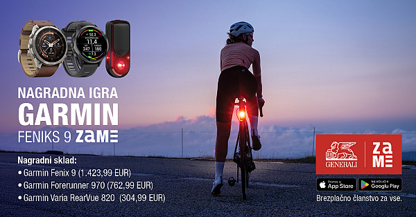 Sodelujte v nagradni igri in osvojite Garmin napravo