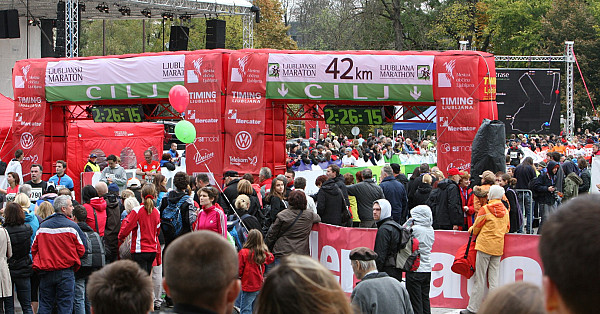 Marathon, half marathon and 10 km run