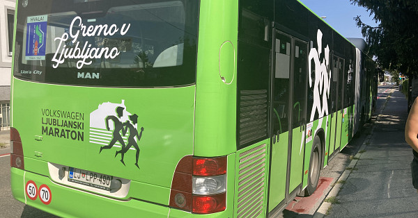 Po Ljubljani že vozi "maratonski" avtobus