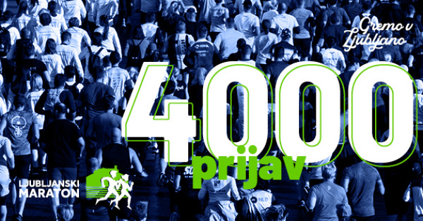 Presegli smo 4000 prijavljenih tekačic in tekačev