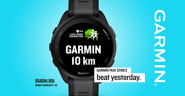 Garmin Forerunner 165 - uradna ura NLB Ljubljanskega maratona