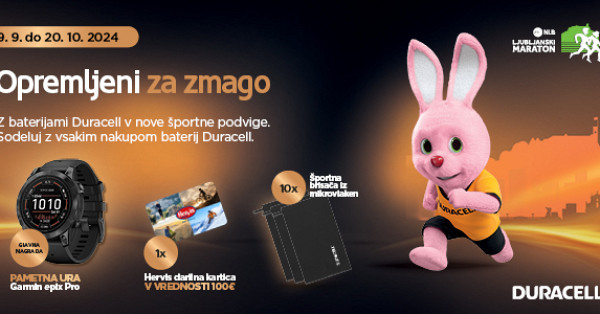 Duracell nagradna igra za Garmin uro