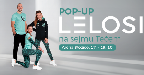 Pop-up trgovina LELOSI na sejmu Tečem z ekskluzivnimi sejemskimi ugodnostmi