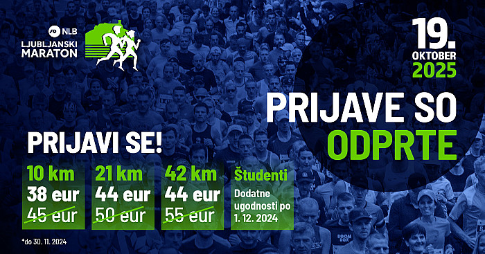 Prijave na NLB 29. Ljubljanski maraton so odprte